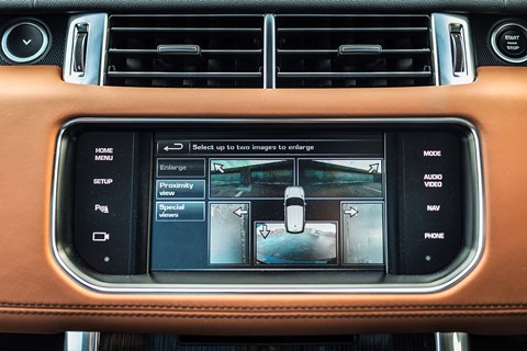 Range Rover touchscreen