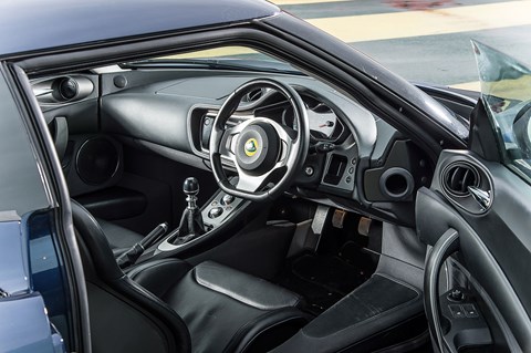 A Lotus Evora cabin is much plusher, though hardly Porsche-spec