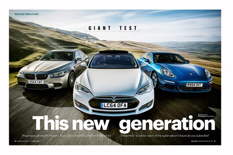 The CAR Giant Test: Tesla meets Porsche and BMW