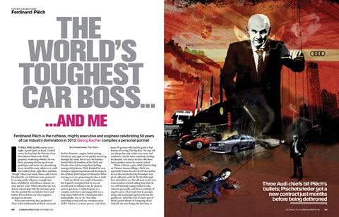 Georg Kacher profiled Ferdinand Piech in CAR magazine, December 2012. Click here to download the iPad edition