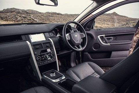 Inside the Land Rover Discovery Sport's cabin