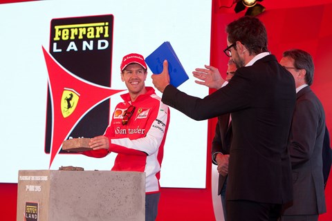 Sebastian Vettel popped in en route to the Spanish grand prix