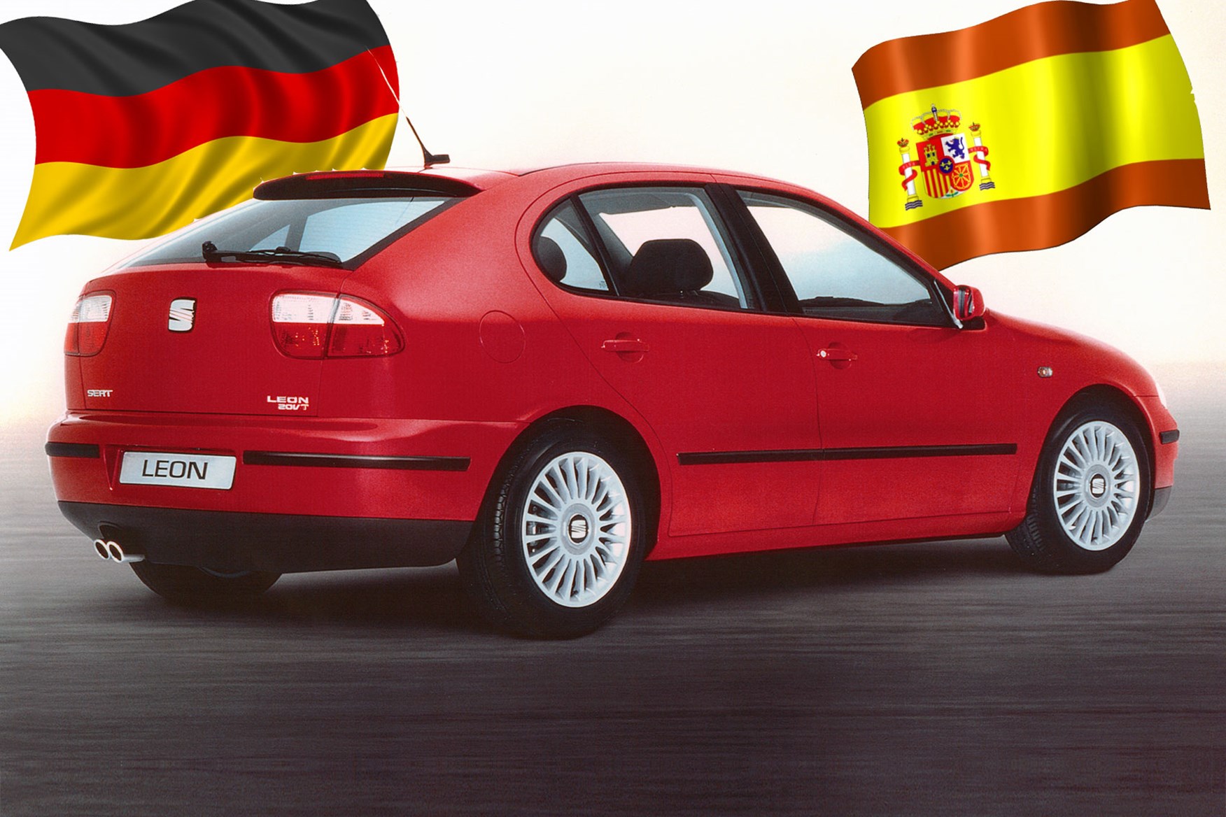 x4 Spanish Flag Dome Stickers Car Interior Spain Espana Colours Seat Ibiza Leon 