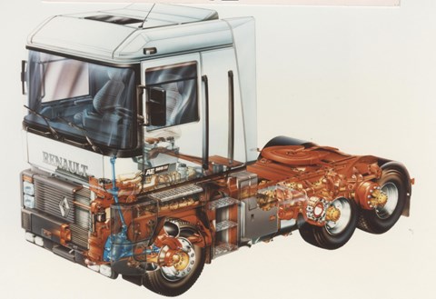 Marcello Gandini Renault Magnum lorry