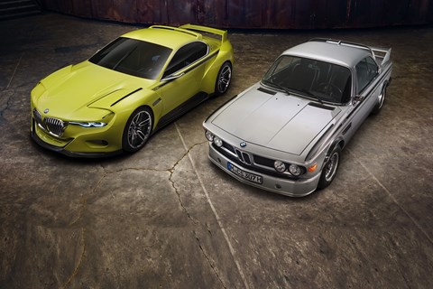 Original BMW 3.0 CSL with the new Hommage concept