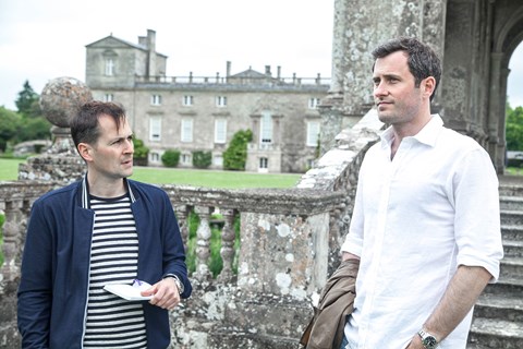 CAR's Chris Chilton (l) and Lord Pembroke (r) in front of Wilton House