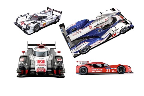 Le Mans 2015 factory LMP1 cars