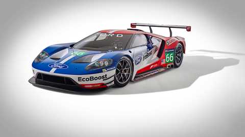 The first official picture of the Ford GT endurance race car