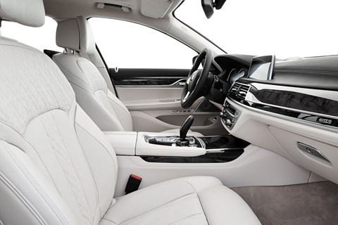 Inside BMW 7-series cabin