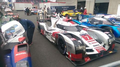 The lap record holding Audi R18 e-tron