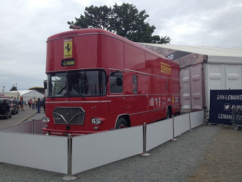 Maranello's historic transporter