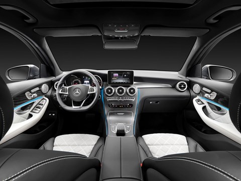 Inside the cabin of new 2015 Mercedes-Benz GLC