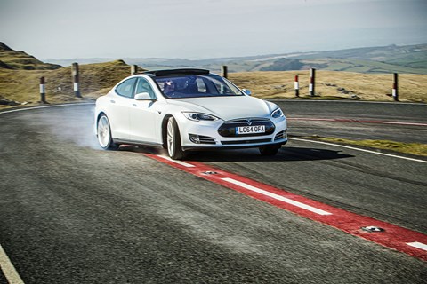 Tesla Model S can go sideways, as Charlie Magee's photos confirm