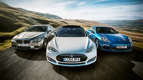 Tesla Model S vs BMW M5 vs Porsche Panamera