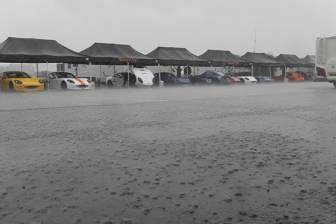 'Ginetta Village' in the Silverstone paddock