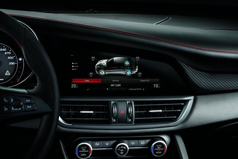 Touchscreen in new Alfa Romeo Giulia