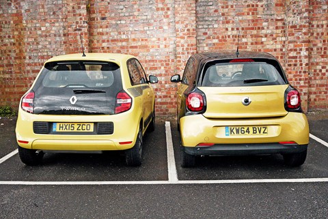 Renault Twingo vs VW Up twin-test review (2015)