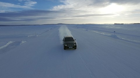 The Bentley Bentayga during winter testing. Bentley's new SUV is set to be a variant