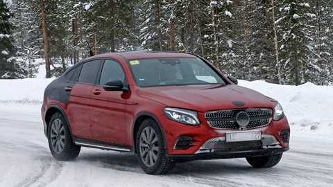 The new Mercedes GLC Coupe caught on test