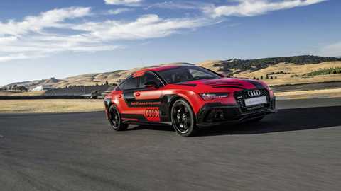 Latest development of Audi's 'piloted' RS7 at Sonoma Raceway