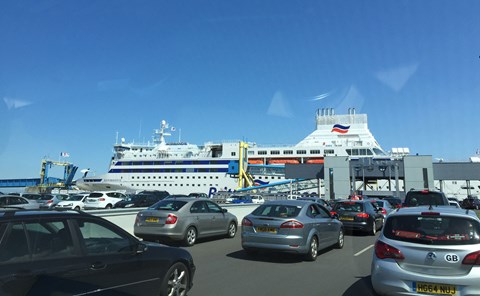 We crossed the Channel by Brittany Ferry: a good job too, with the Chunnel on strike