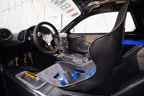 McLaren F1 GTR interior, lightweight for more speed