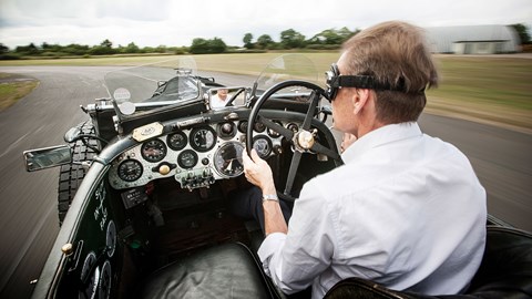 To think this car came second in the French Grand Prix! Gavin employed DRS – by taking his flat cap off