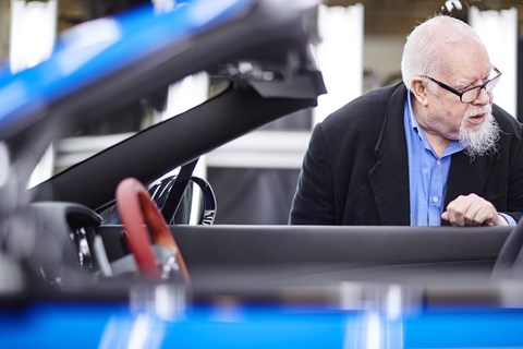 Artist Sir Peter Blake and his Bentley creation