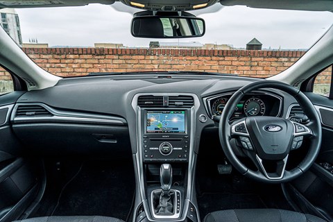 Inside the Ford Mondeo's cabin