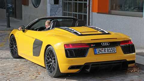 The new 2016 Audi R8 Spyder: undisguised