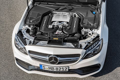 The 4.0-litre V8 biturbo unit