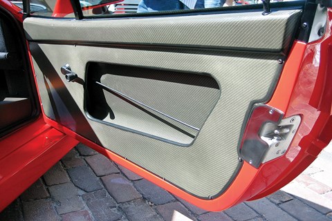 Ferrari F40 interior cord door pulls