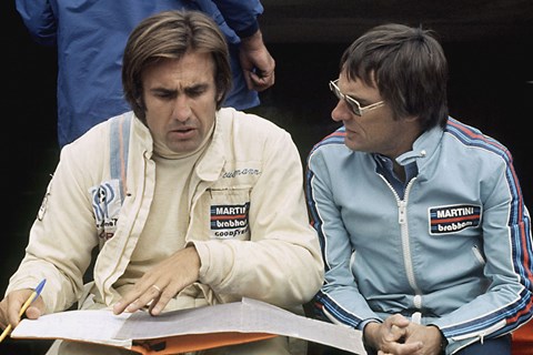 Carlos Reutemann (left) and Bernie Ecclestone (photo: Getty Images)