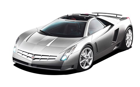 Cox’s mid-engined Cadillac Cien concept from 2002. He drove it round Le Mans with GM legend Bob Lutz riding shotgun