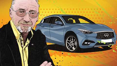Cox with his A-class-based Infiniti Q30: ‘It has a fresh feel, it will stand out, it makes the A-class seem basic’