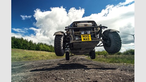 Ariel Nomad, mid-flight. Photographed for CAR by Richard Pardon