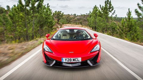 In price and positioning the 570 guns for the Porsche 911, but looks and feels far more dramatic