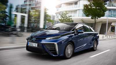 Toyota Mirai (2015) hydrogen fuel cell vehicle review
