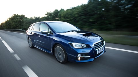 Gaping air intake gives away Impreza roots