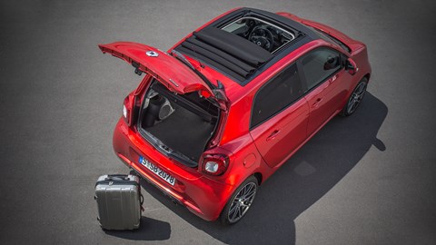 ForFour offers a pair of extra doors and a bigger boot than ForTwo