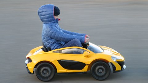 Visibility out is great: even kids will look over the windscreen!
