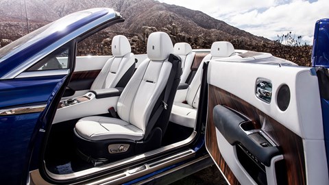 Rear-hinged suicide coach doors ease access to Rolls Dawn