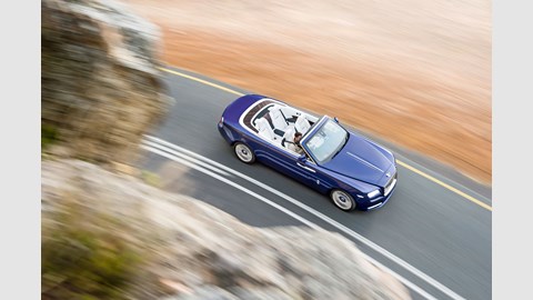 A proper four-seater, the Rolls-Royce Dawn