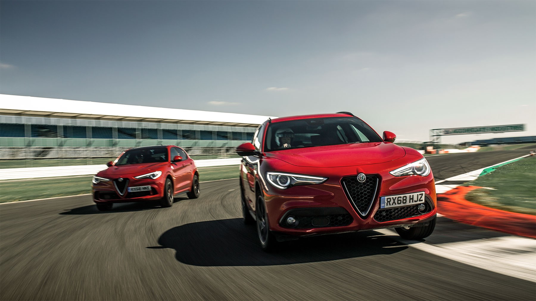 We set an unofficial diesel lap record of the Silverstone circuit in Northamptonshire in our Stelvio