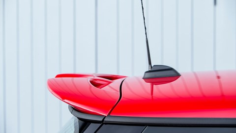 Bee-sting aerial, rear spoiler for Works 210