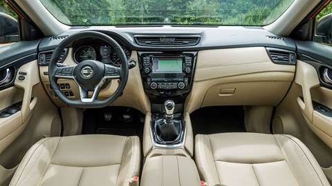 Nissan X-Trail interior: not quite VW levels of opulence in here