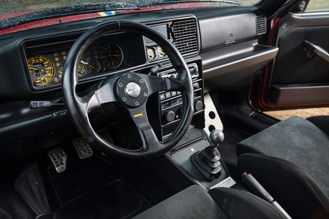 Inside the Integrale's cabin