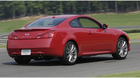 Infiniti G37 Coupe rear three-quarter