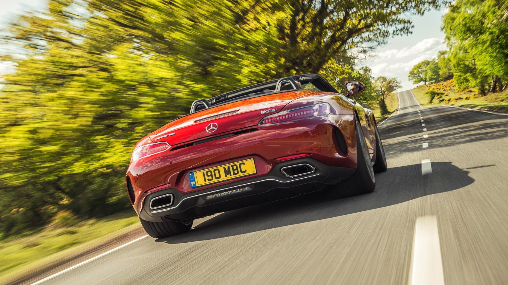 AMG GT C Roadster rear tracking