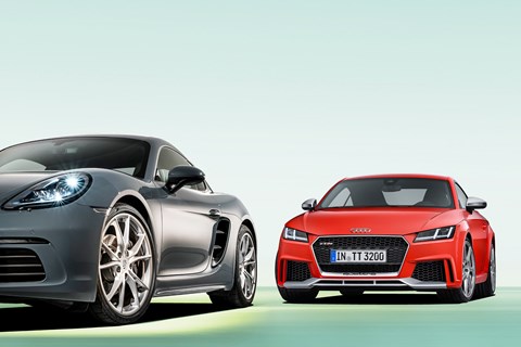 Audi TT RS vs Porsche 718 Cayman S